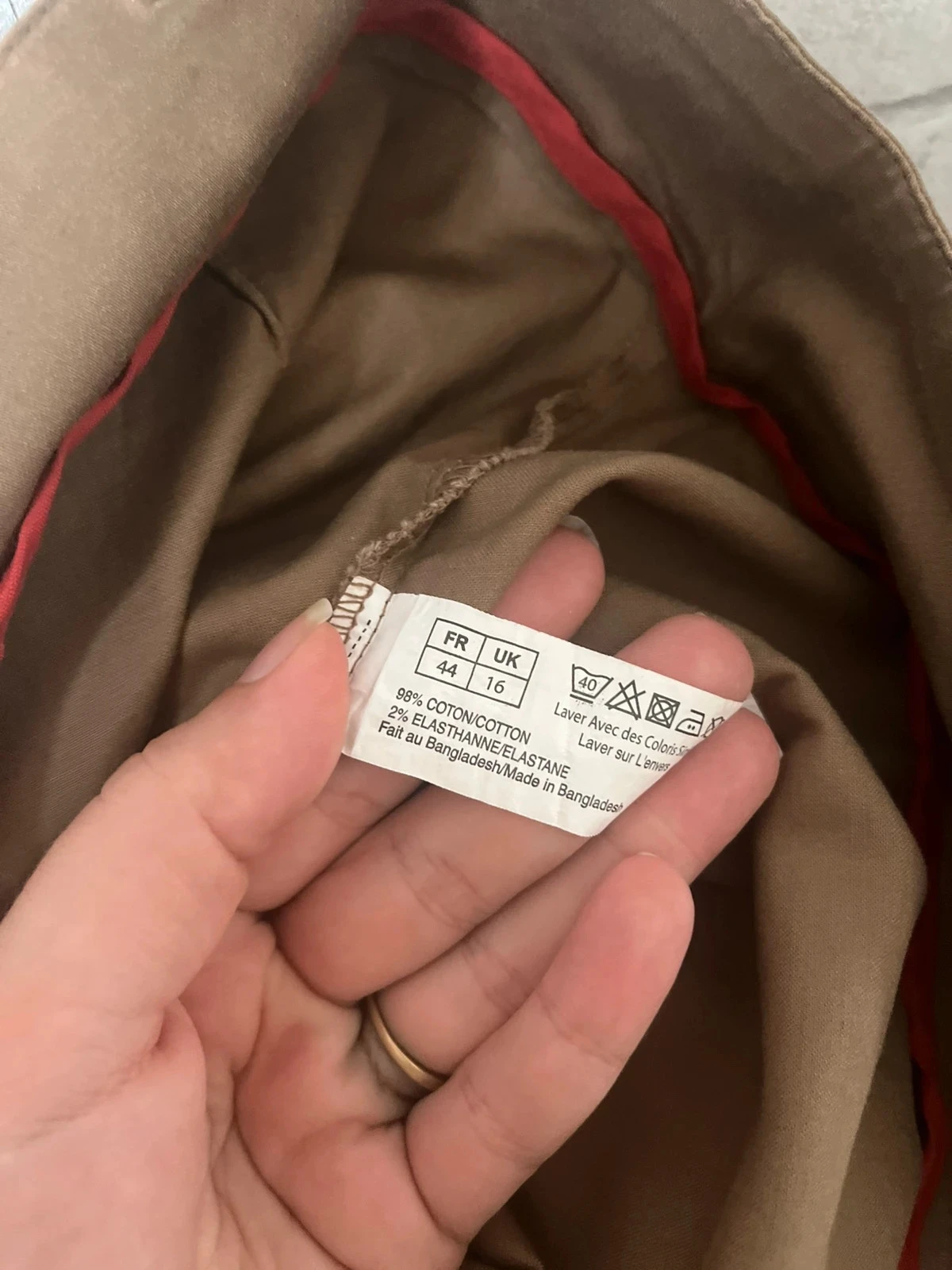 Rechte rok camel In Extenso – Maat 44 – photo 5